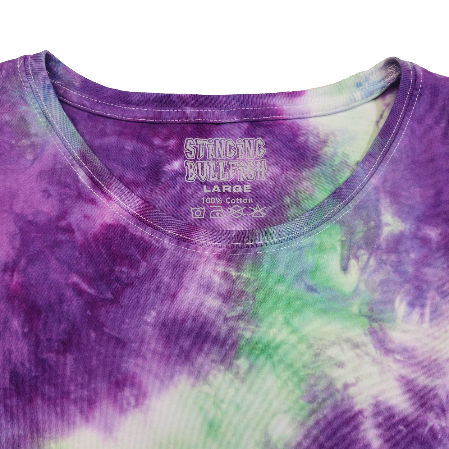 Seafoam & Pastel Purple Tie Dye Vest
