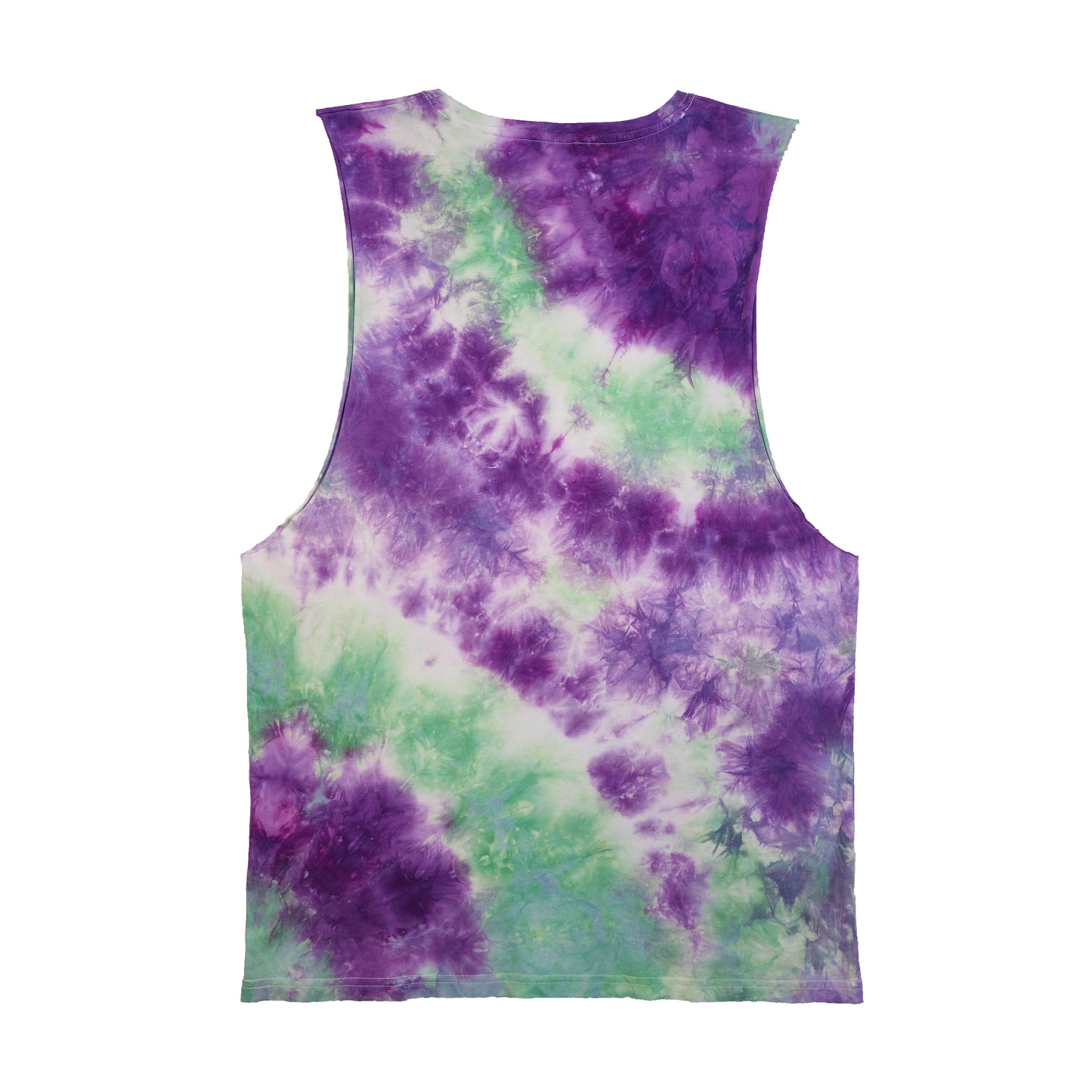 Seafoam & Pastel Purple Tie Dye Vest