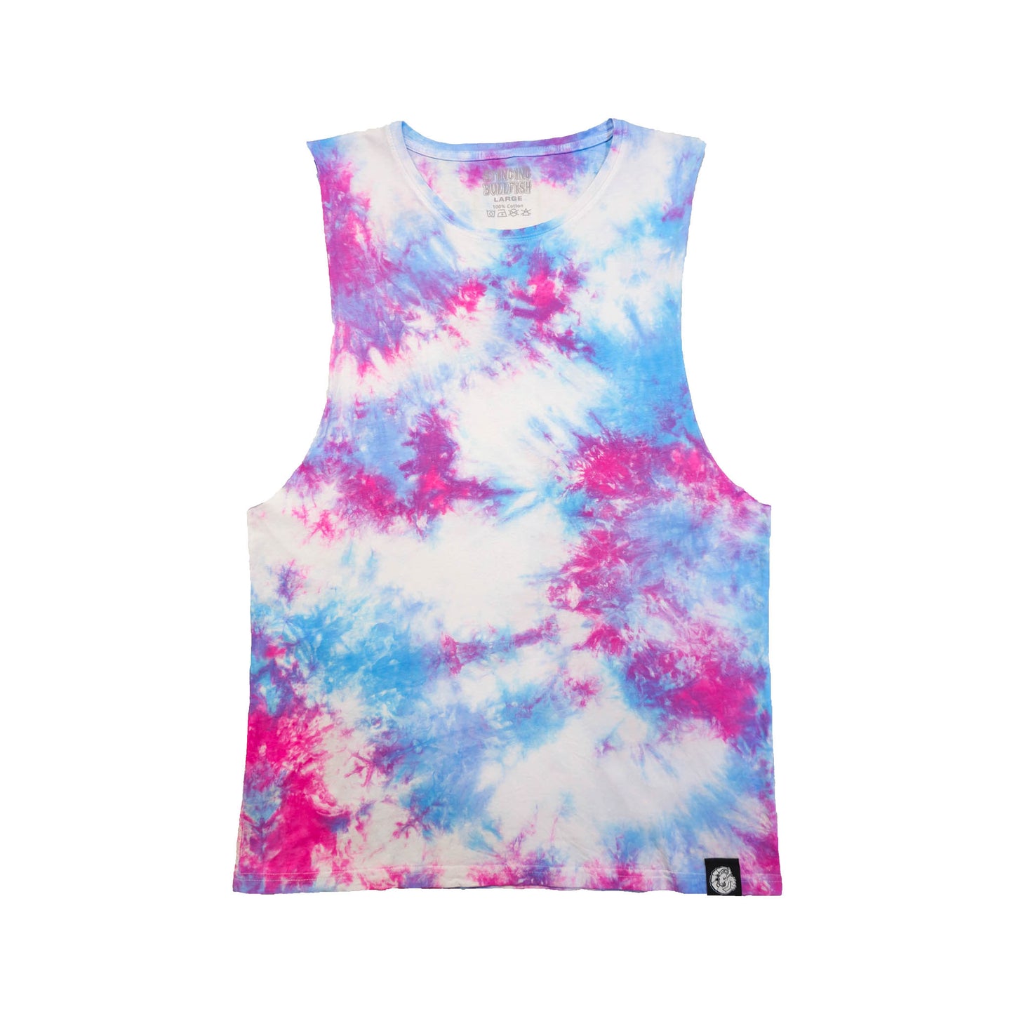 Pastel Pink and Blue Tie Dye Vest