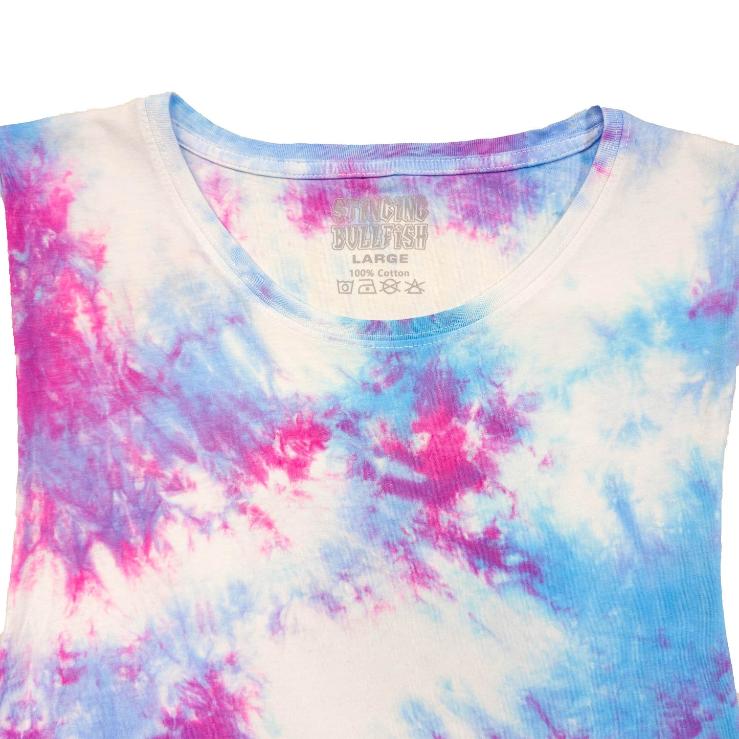 Pastel Pink and Blue Tie Dye Vest