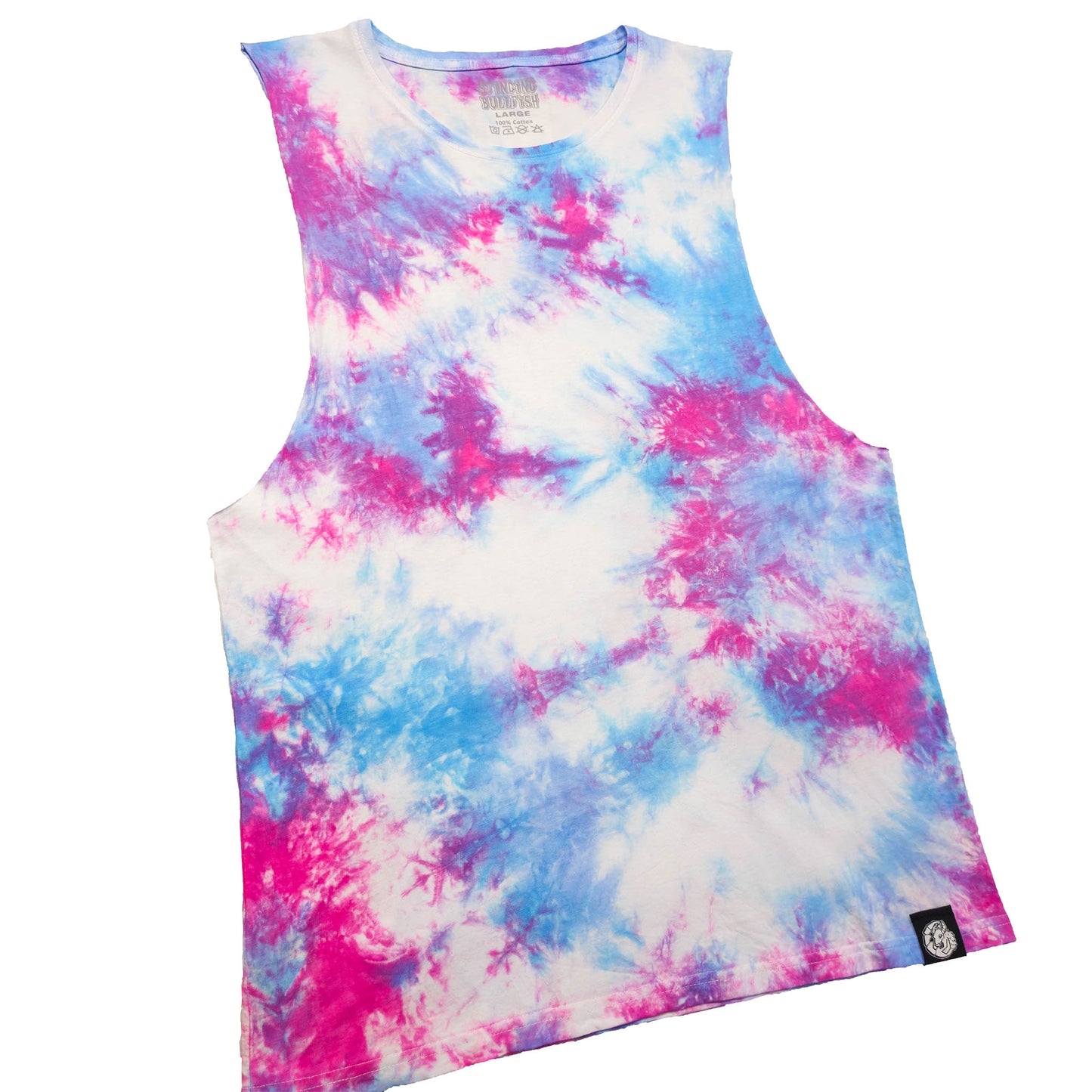 Pastel Pink and Blue Tie Dye Vest