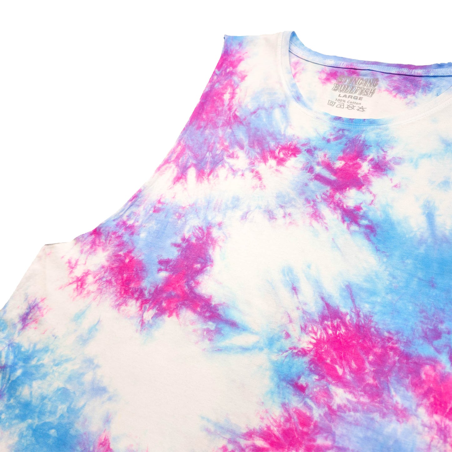 Pastel Pink and Blue Tie Dye Vest