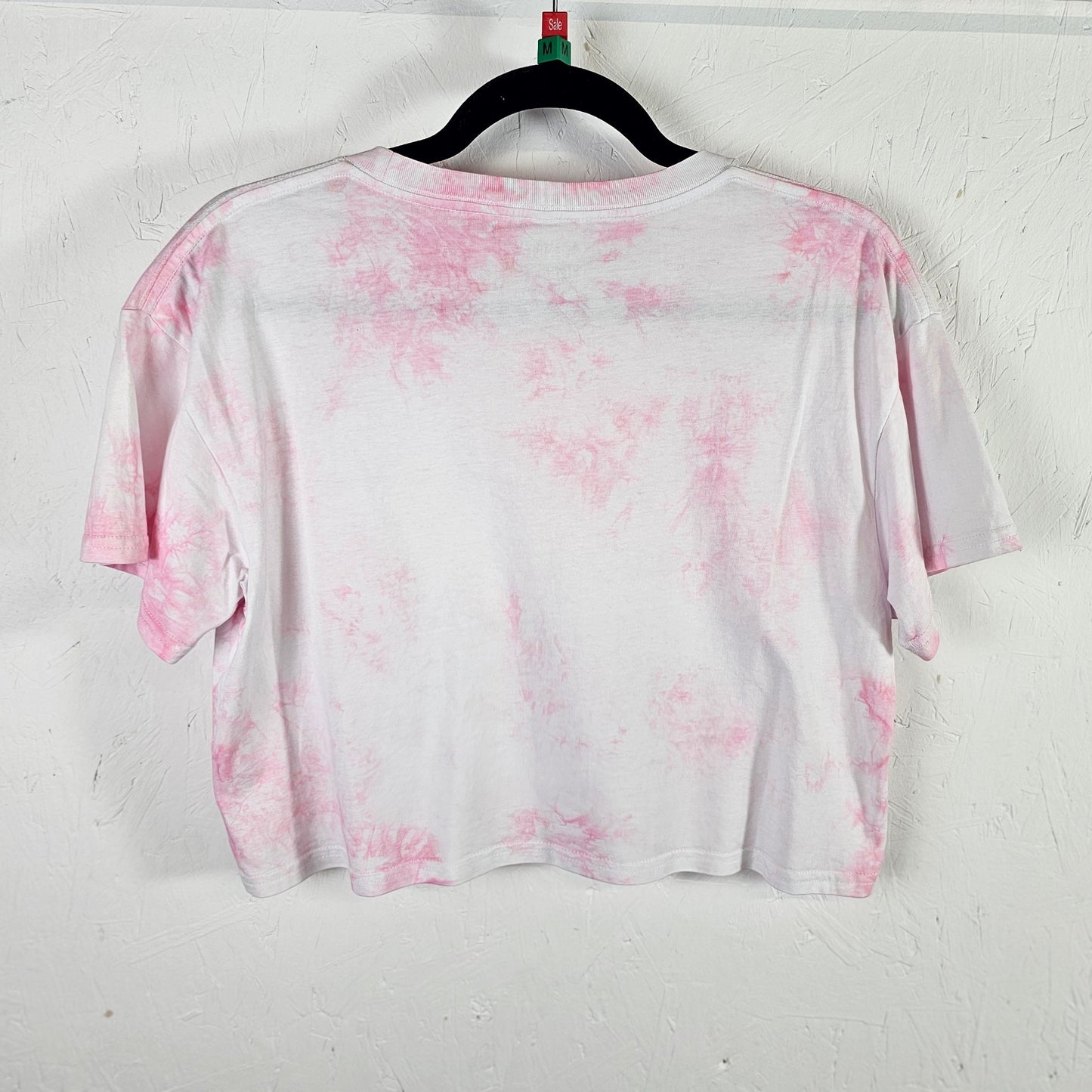 Pastel Pink Tie Dye Crop Top