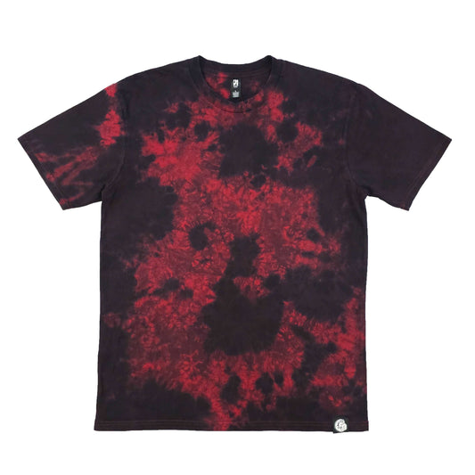 Deep Red Camo Crunch Tie Dye T-Shirt