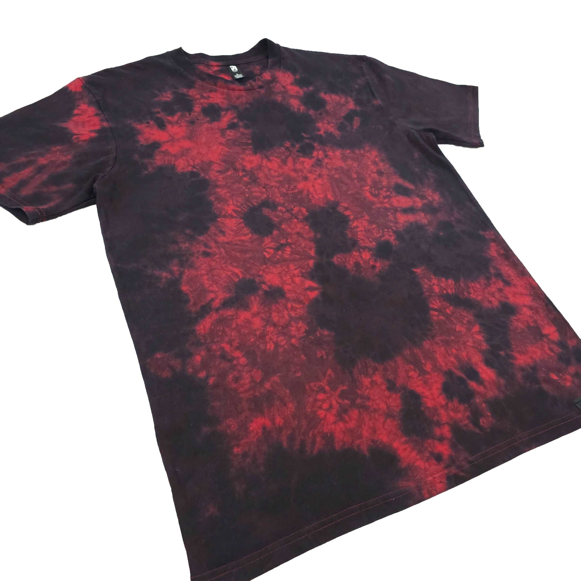 Deep Red Camo Crunch Tie Dye T-Shirt
