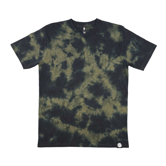 Army Green Camo Crunch Tie Dye T-Shirt
