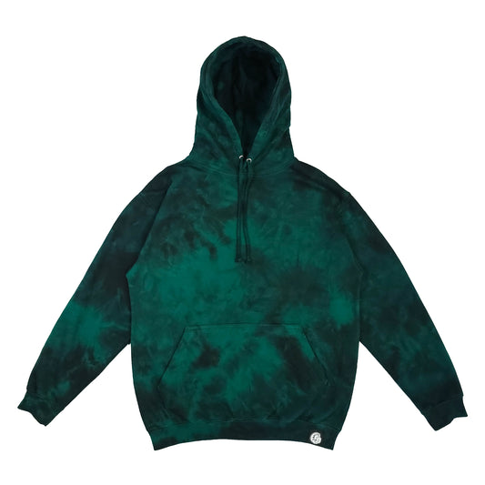 Pine Green Tie Dye Hoodie