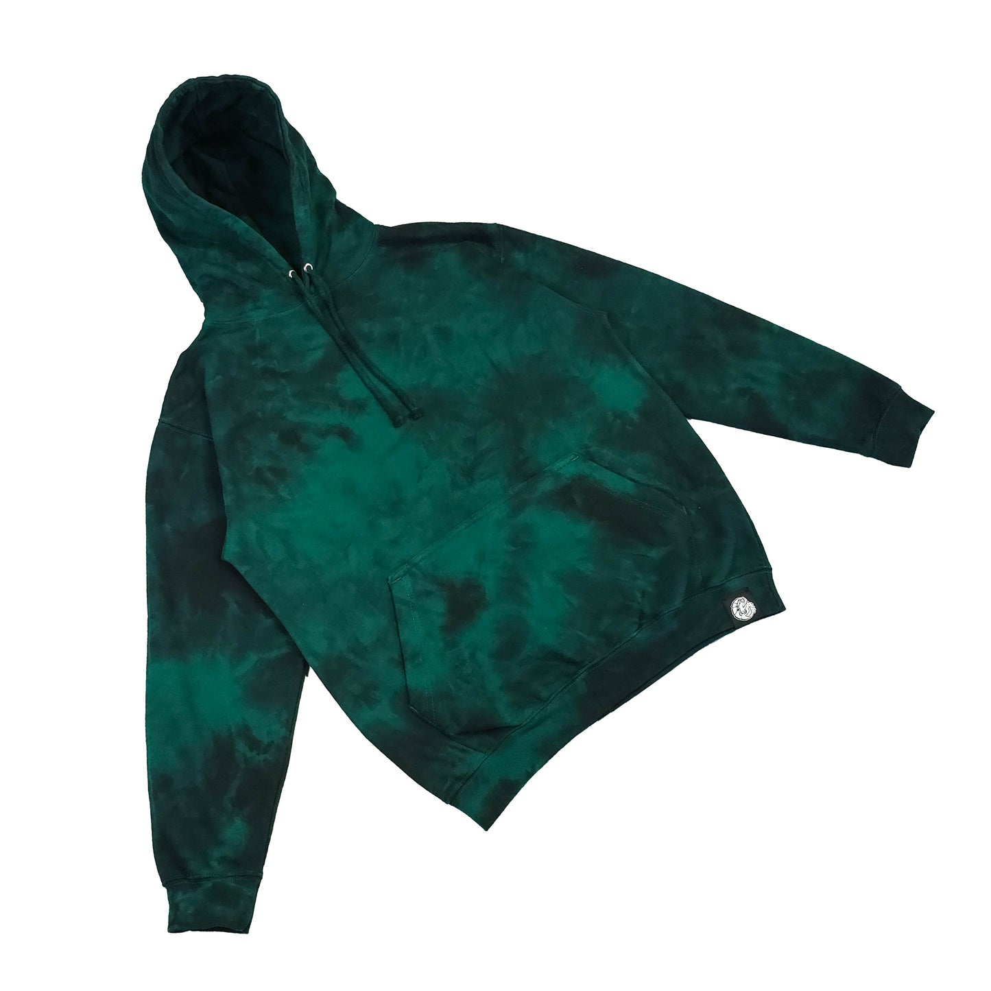 Pine Green Tie Dye Hoodie