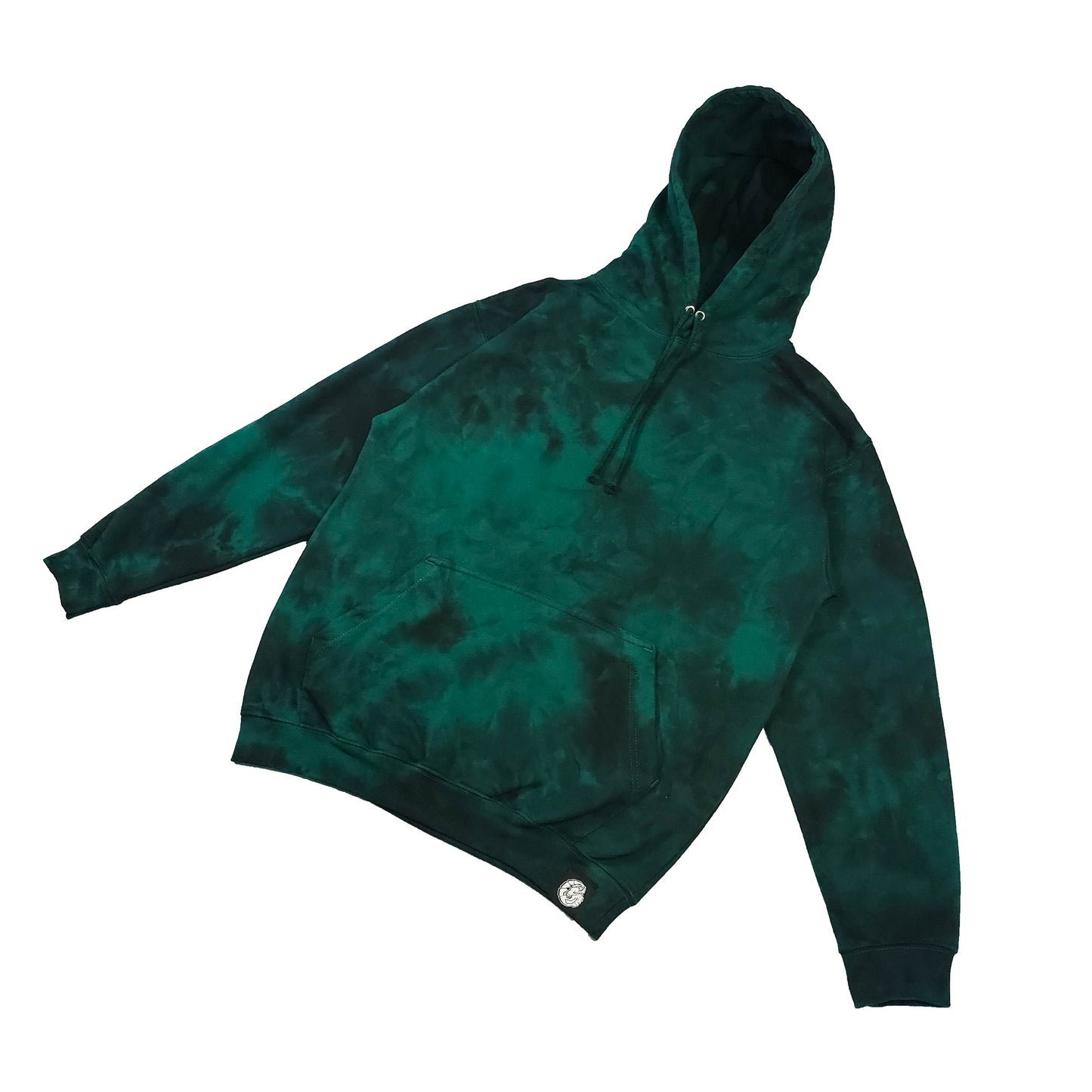 Pine Green Tie Dye Hoodie