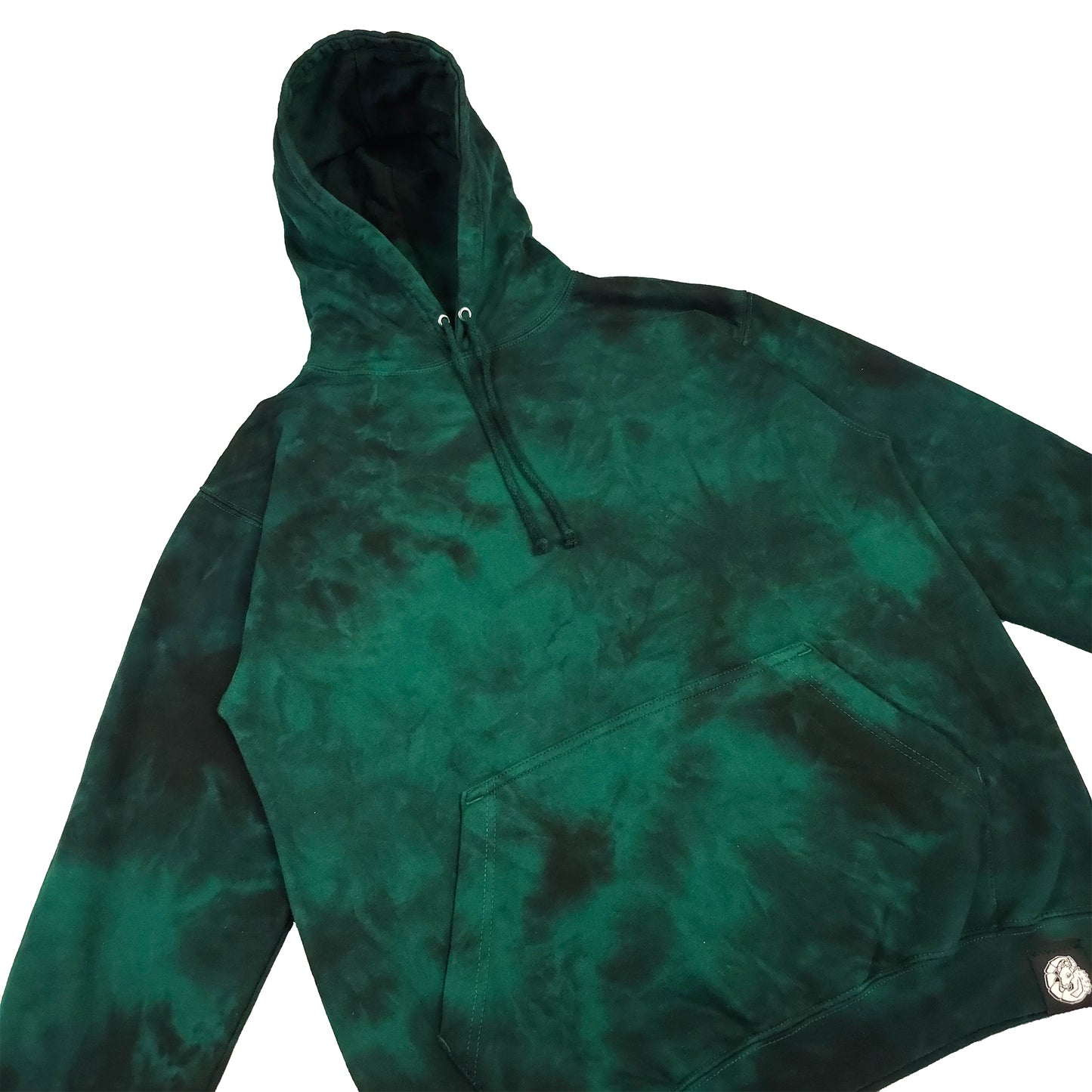 Pine Green Tie Dye Hoodie