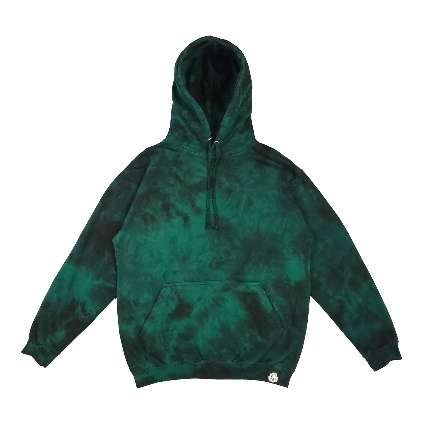 Pine Green Tie Dye Hoodie