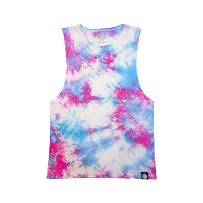 Pastel Pink and Blue Tie Dye Vest