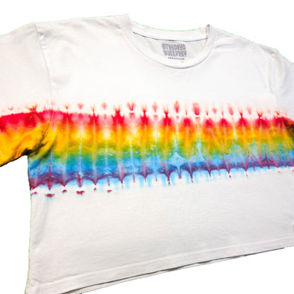 Rainbow Tie Dye Crop Top