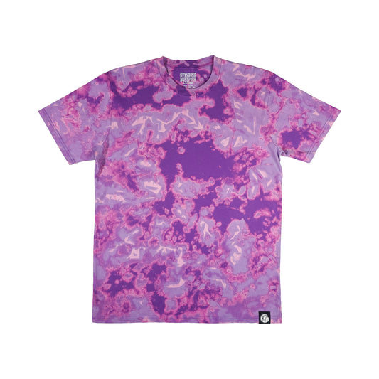 Purple and Pink Bleach Dye T Shirt