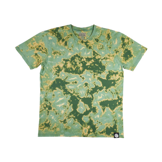 Forest Green Bleach Dye T Shirt