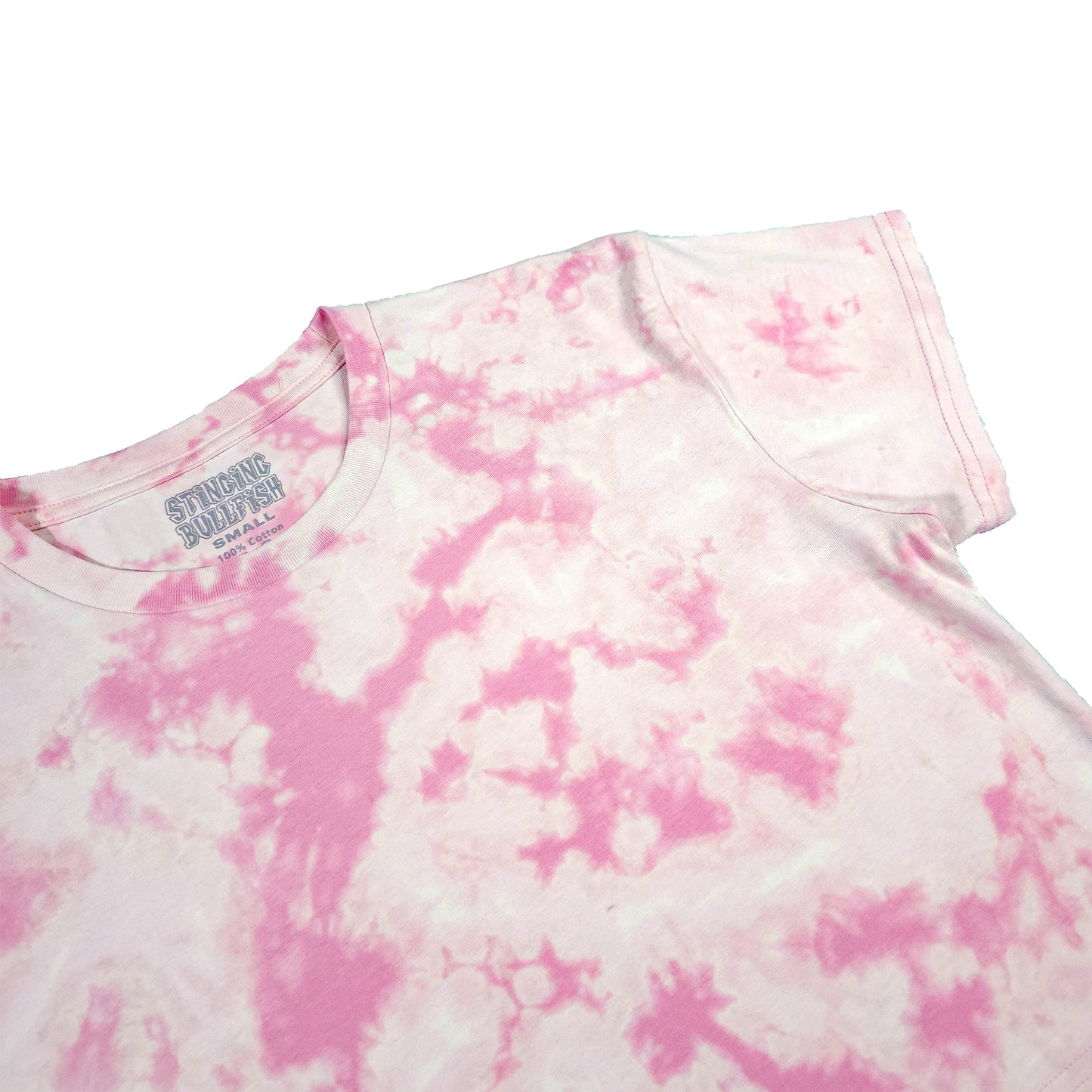 Baby Pink Bleach Dye Crop Top