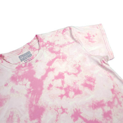 Baby Pink Bleach Dye Crop Top