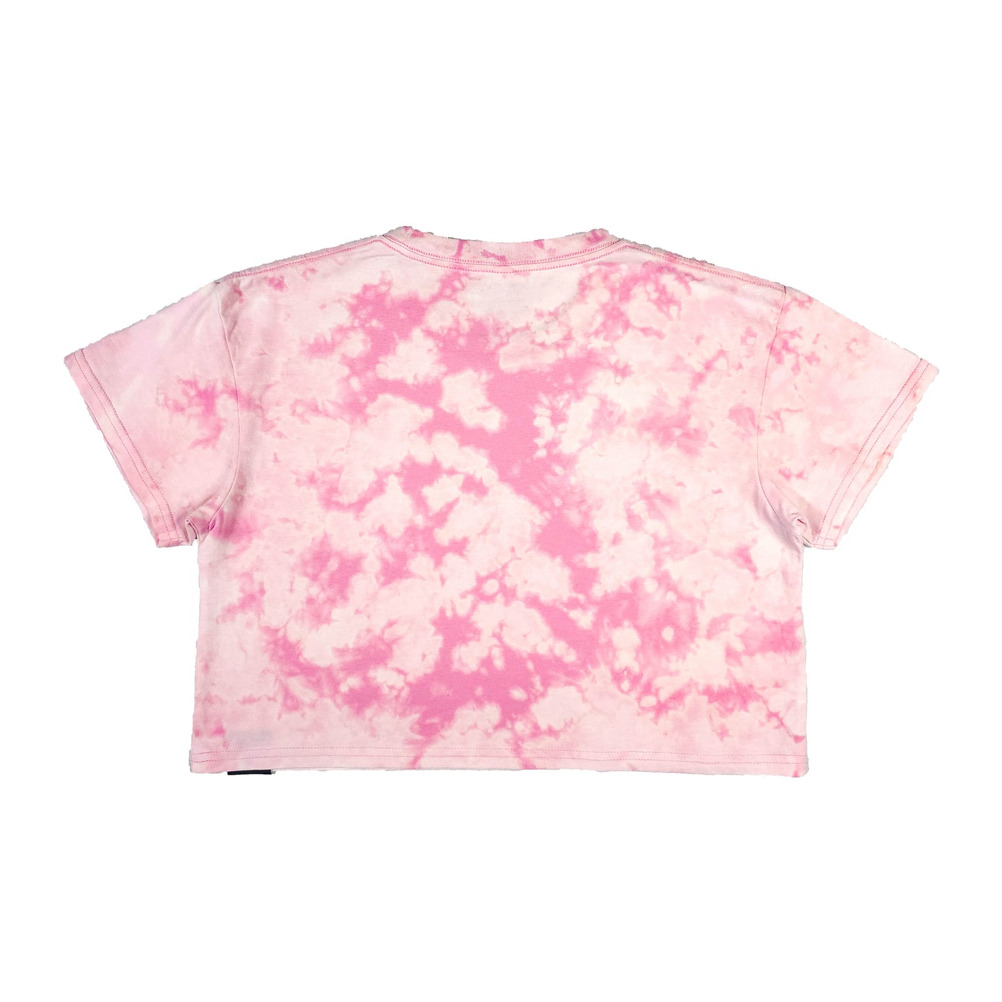 Baby Pink Bleach Dye Crop Top