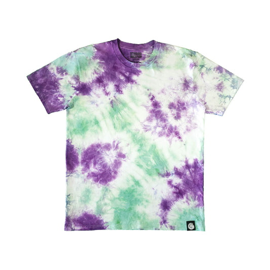 Seafoam and Purple Pastel Tie Dye T Shirt