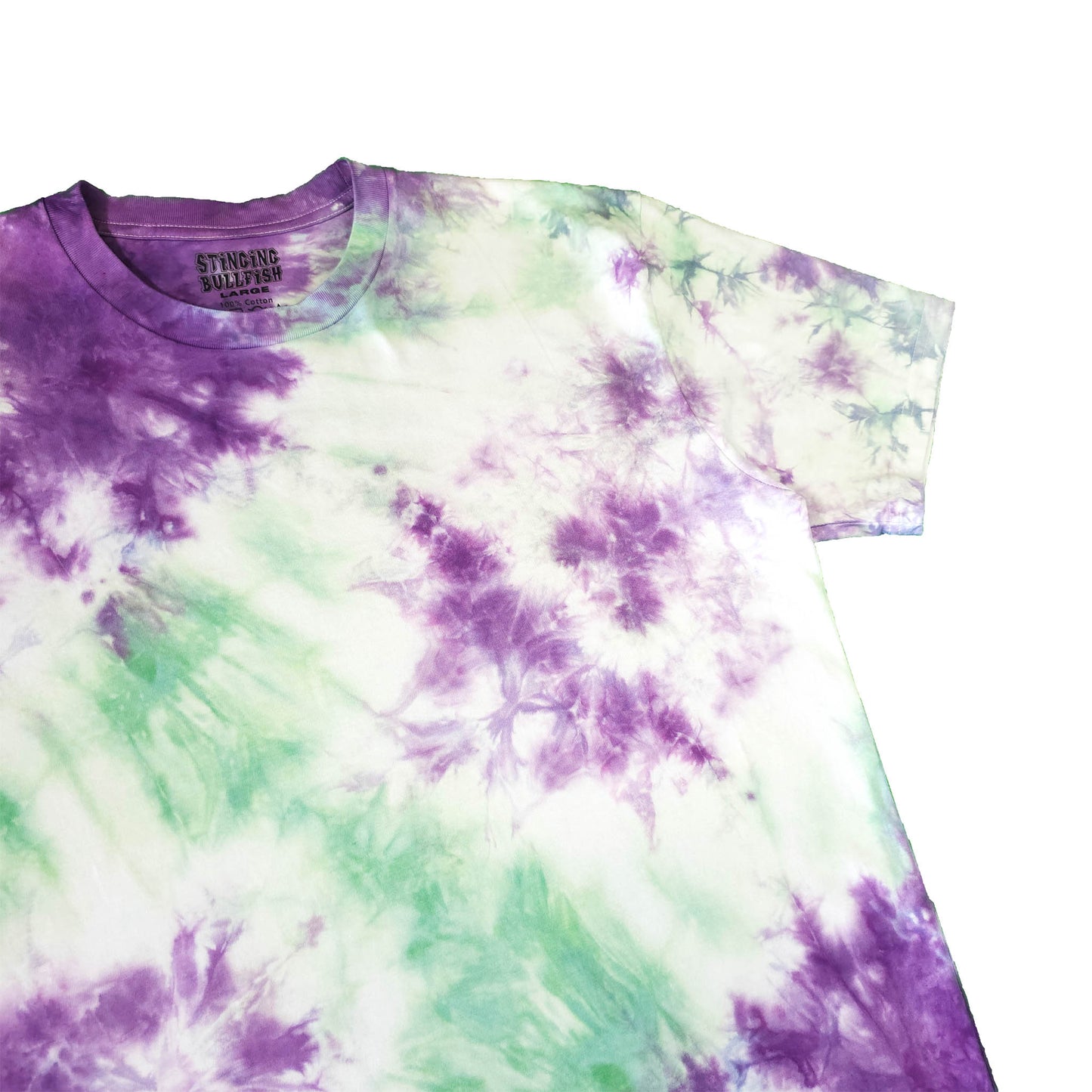 Seafoam and Purple Pastel Tie Dye T Shirt