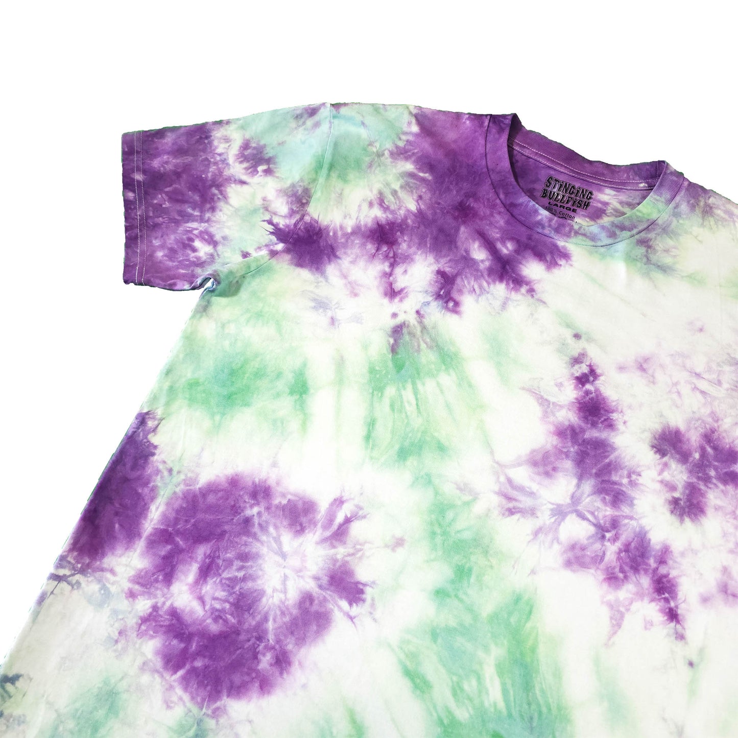 Seafoam and Purple Pastel Tie Dye T Shirt