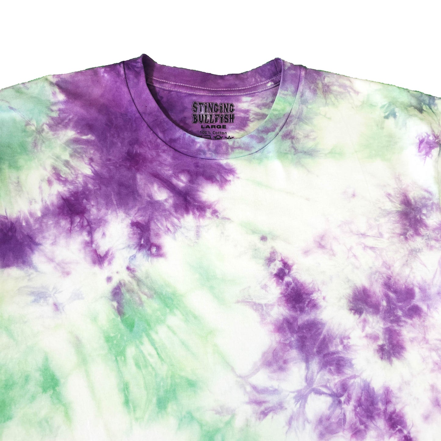 Seafoam and Purple Pastel Tie Dye T Shirt
