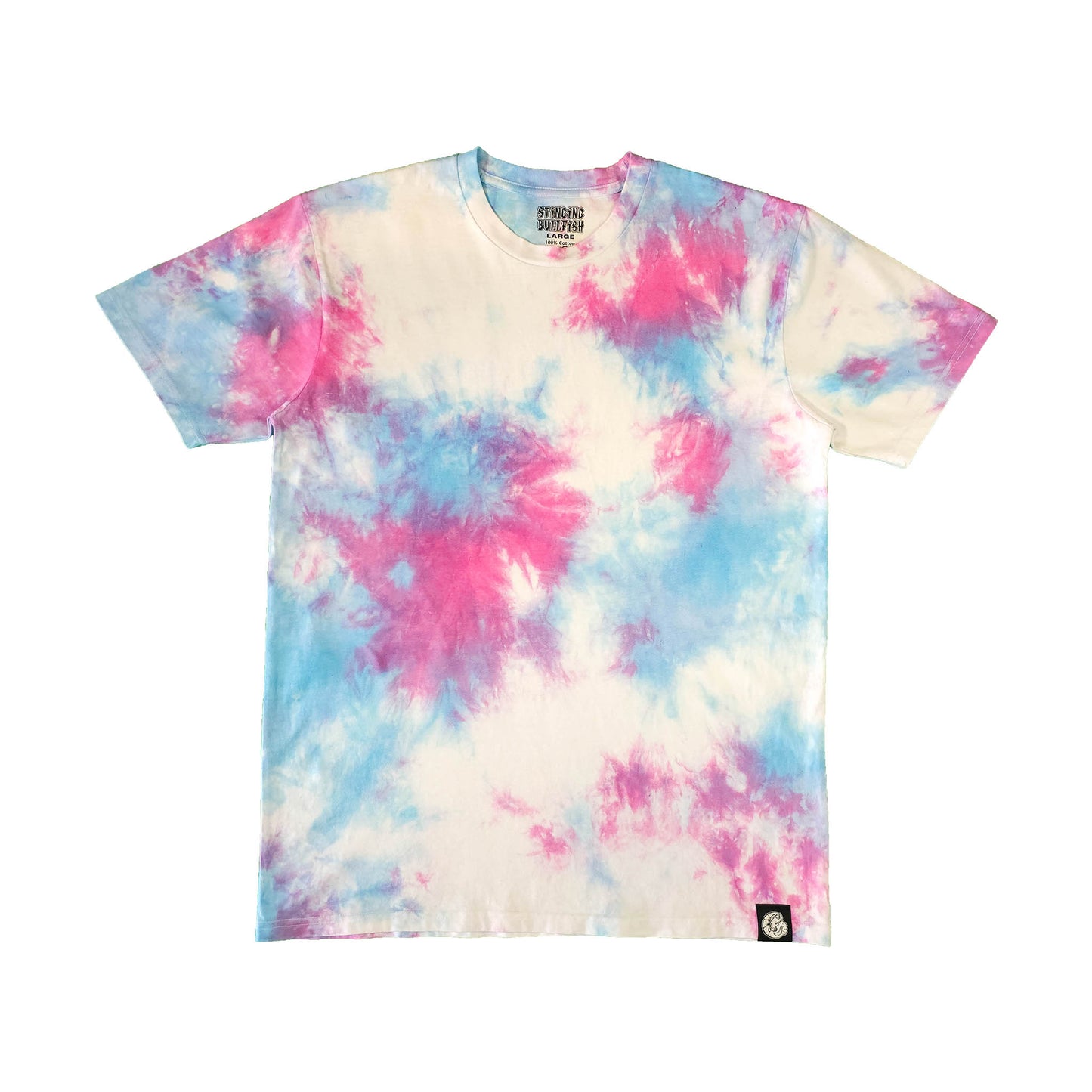 Pink and Blue Pastel Tie Dye T Shirt