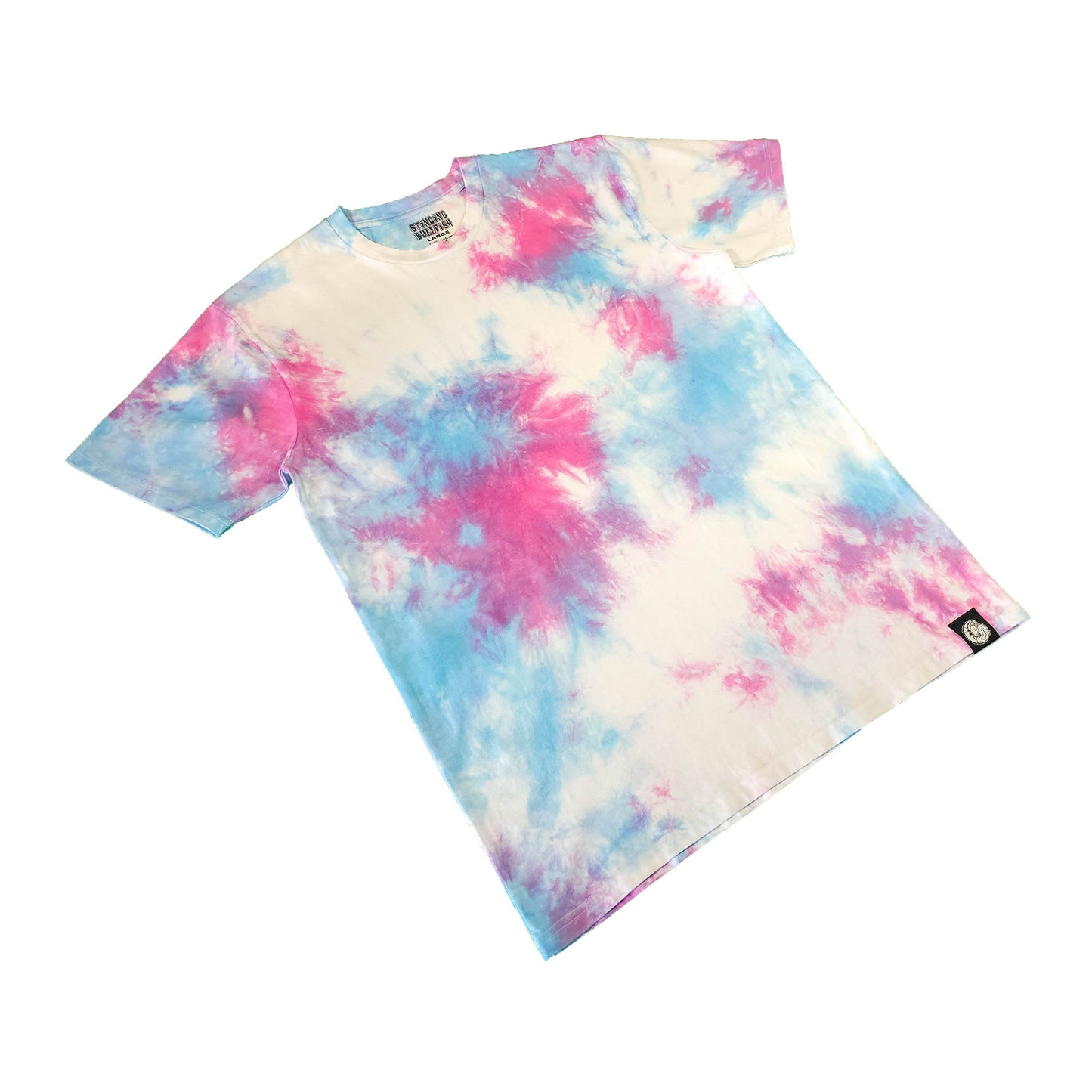 Pink and Blue Pastel Tie Dye T Shirt