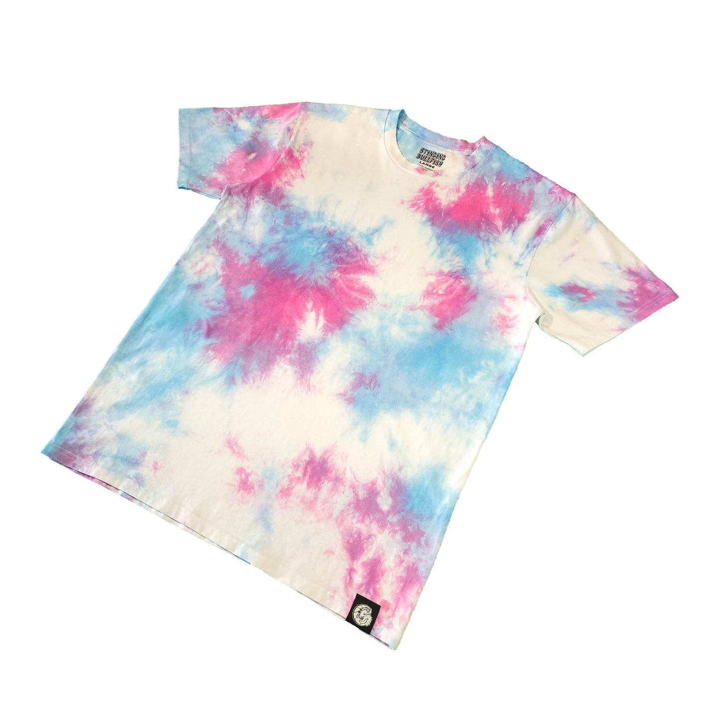 Pink and Blue Pastel Tie Dye T Shirt