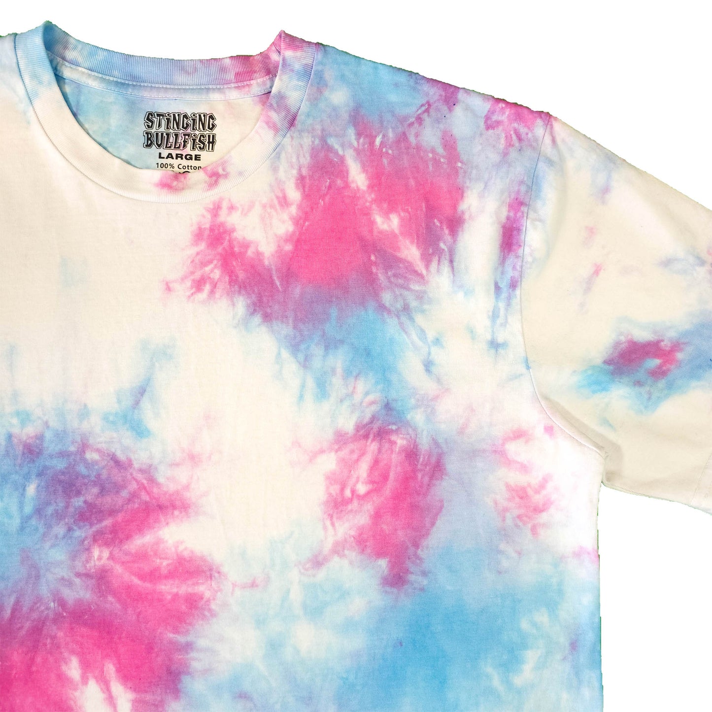 Pink and Blue Pastel Tie Dye T Shirt