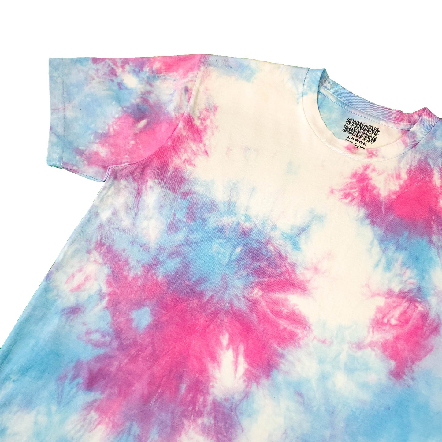 Pink and Blue Pastel Tie Dye T Shirt
