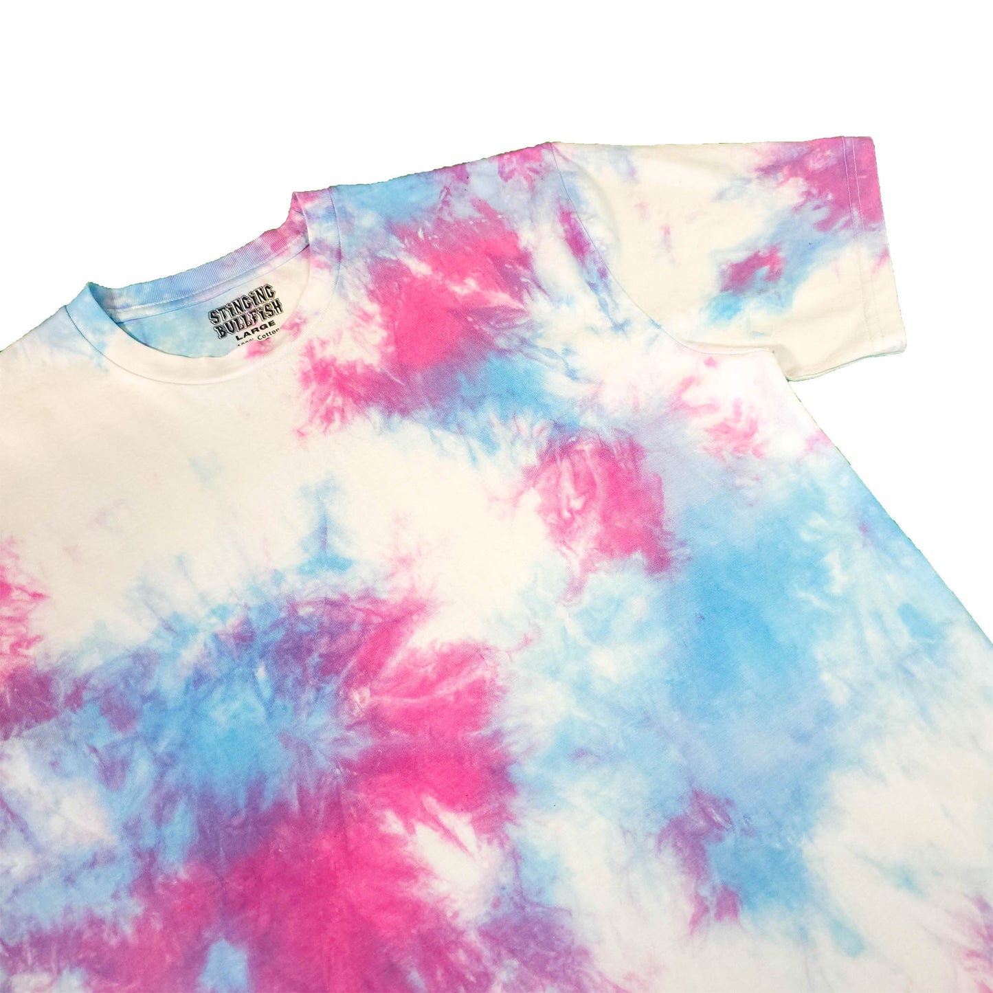 Pink and Blue Pastel Tie Dye T Shirt