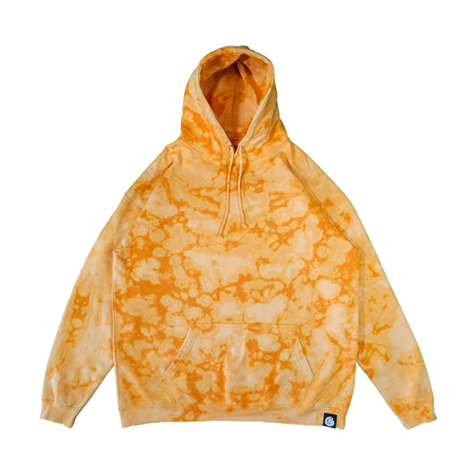 Lava Orange Bleach Dyed Hoodie