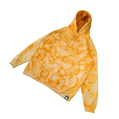 Lava Orange Bleach Dyed Hoodie