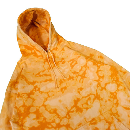 Lava Orange Bleach Dyed Hoodie