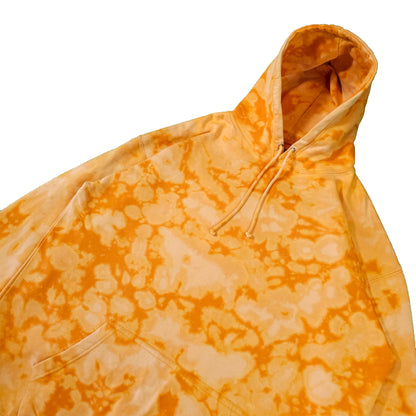 Lava Orange Bleach Dyed Hoodie