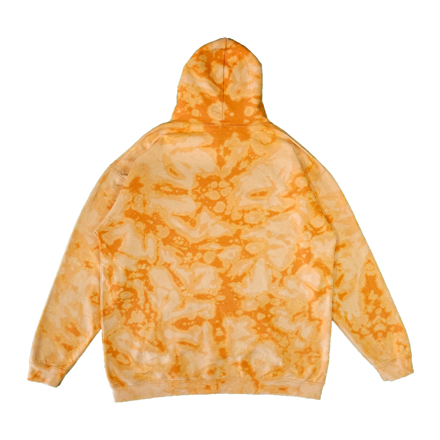 Lava Orange Bleach Dyed Hoodie