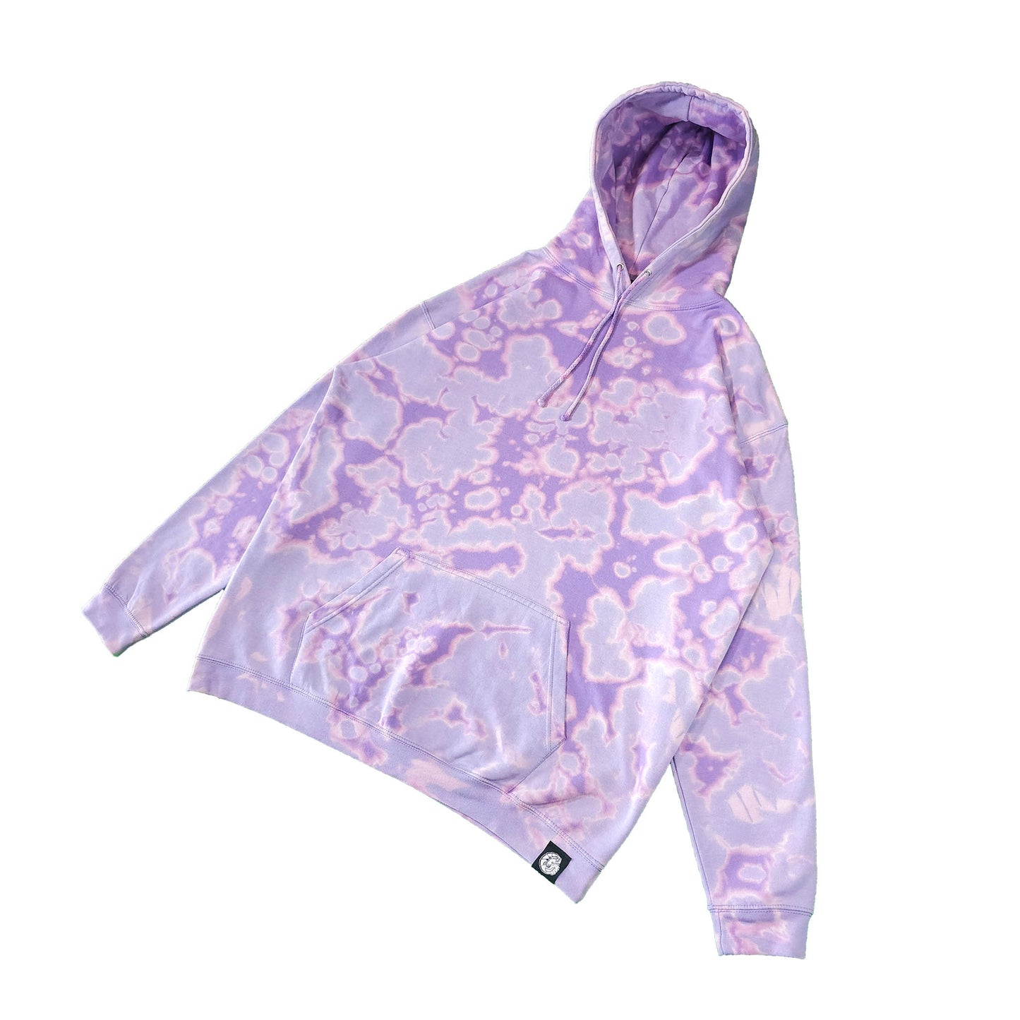 Lavender Purple Bleach Dyed Hoodie