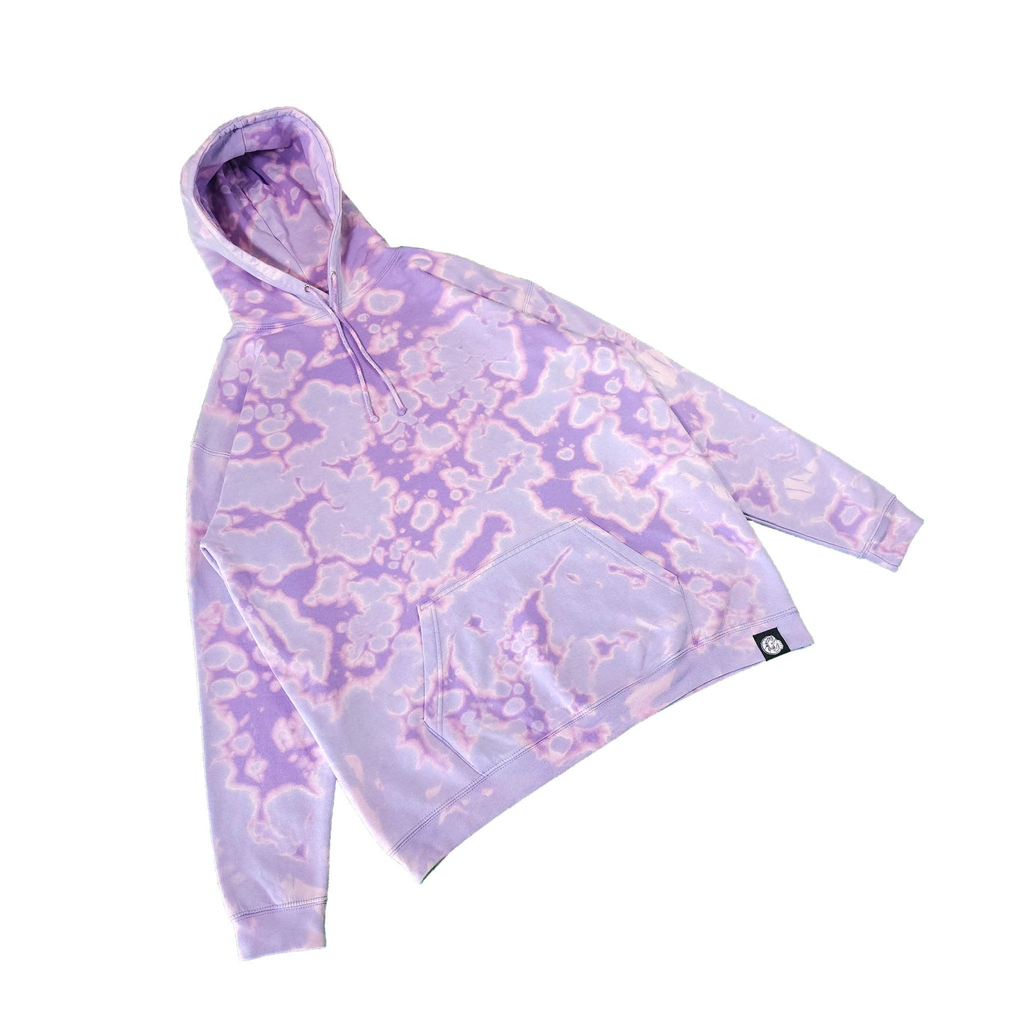 Lavender Purple Bleach Dyed Hoodie