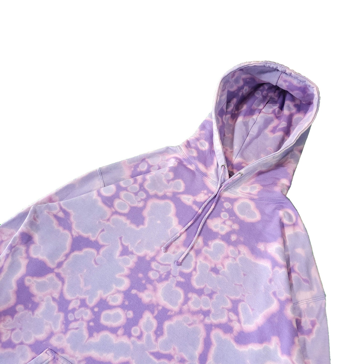 Lavender Purple Bleach Dyed Hoodie