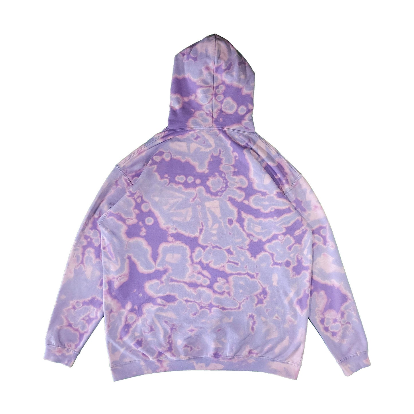 Lavender Purple Bleach Dyed Hoodie
