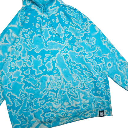 Surf Blue Bleach Dyed Hoodie