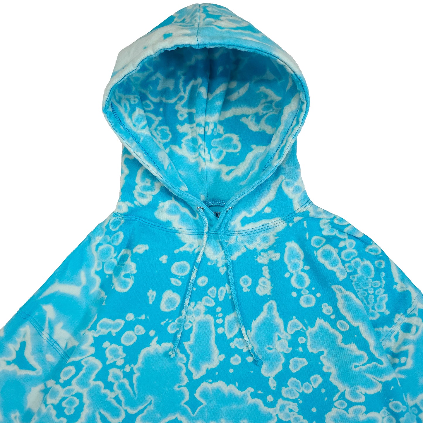 Surf Blue Bleach Dyed Hoodie