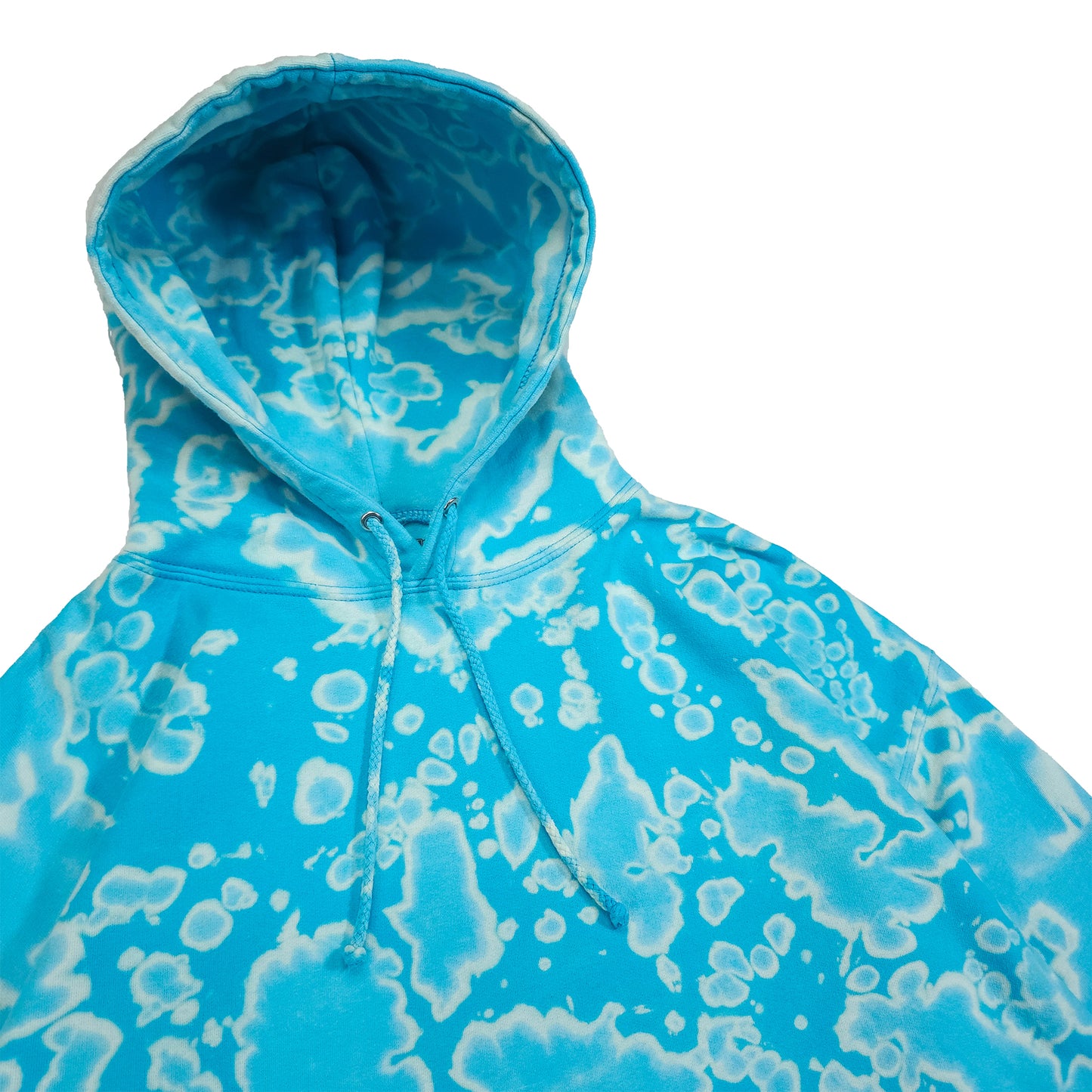 Surf Blue Bleach Dyed Hoodie