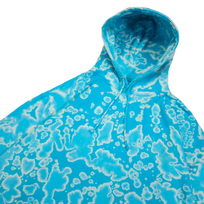 Surf Blue Bleach Dyed Hoodie