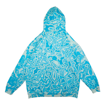 Surf Blue Bleach Dyed Hoodie