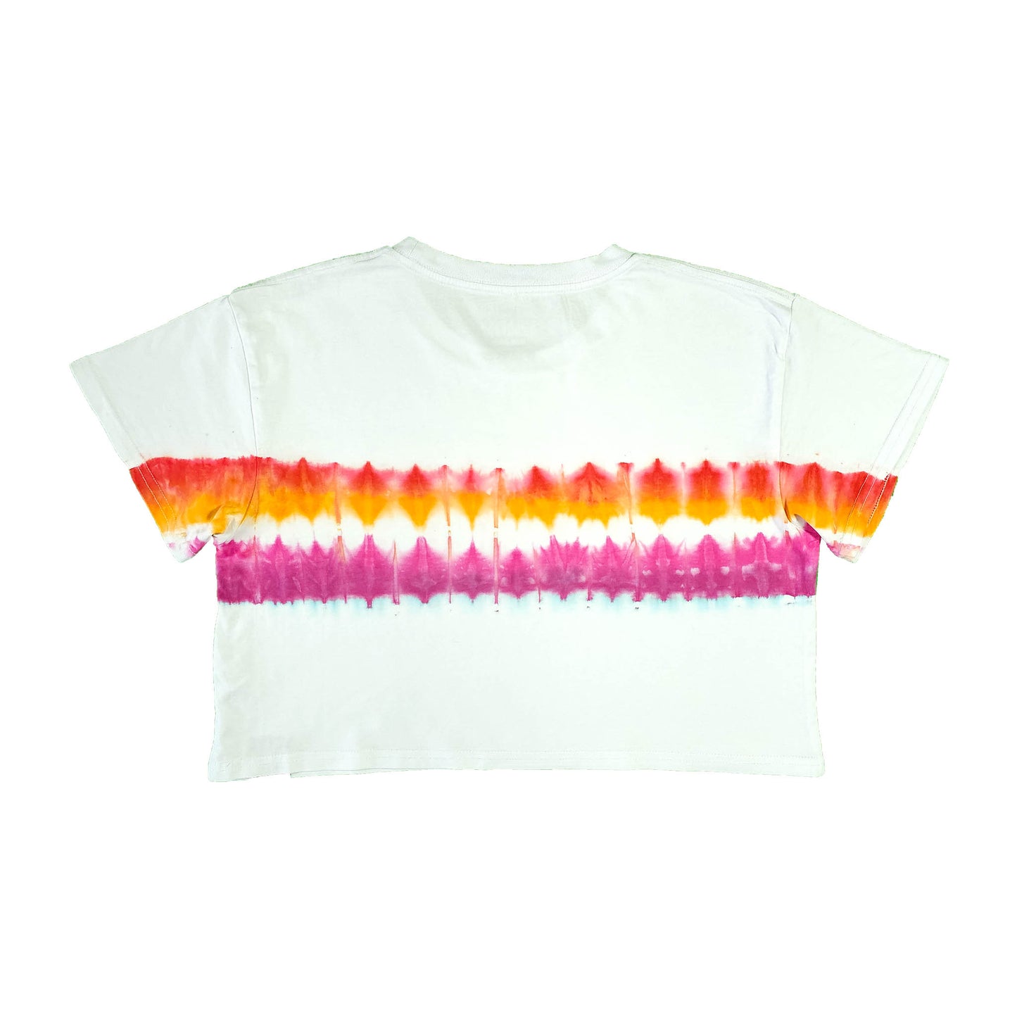 Lesbian Flag Tie Dye Crop Top