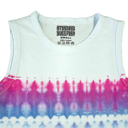 Bisexual Flag Tie Dye Vest