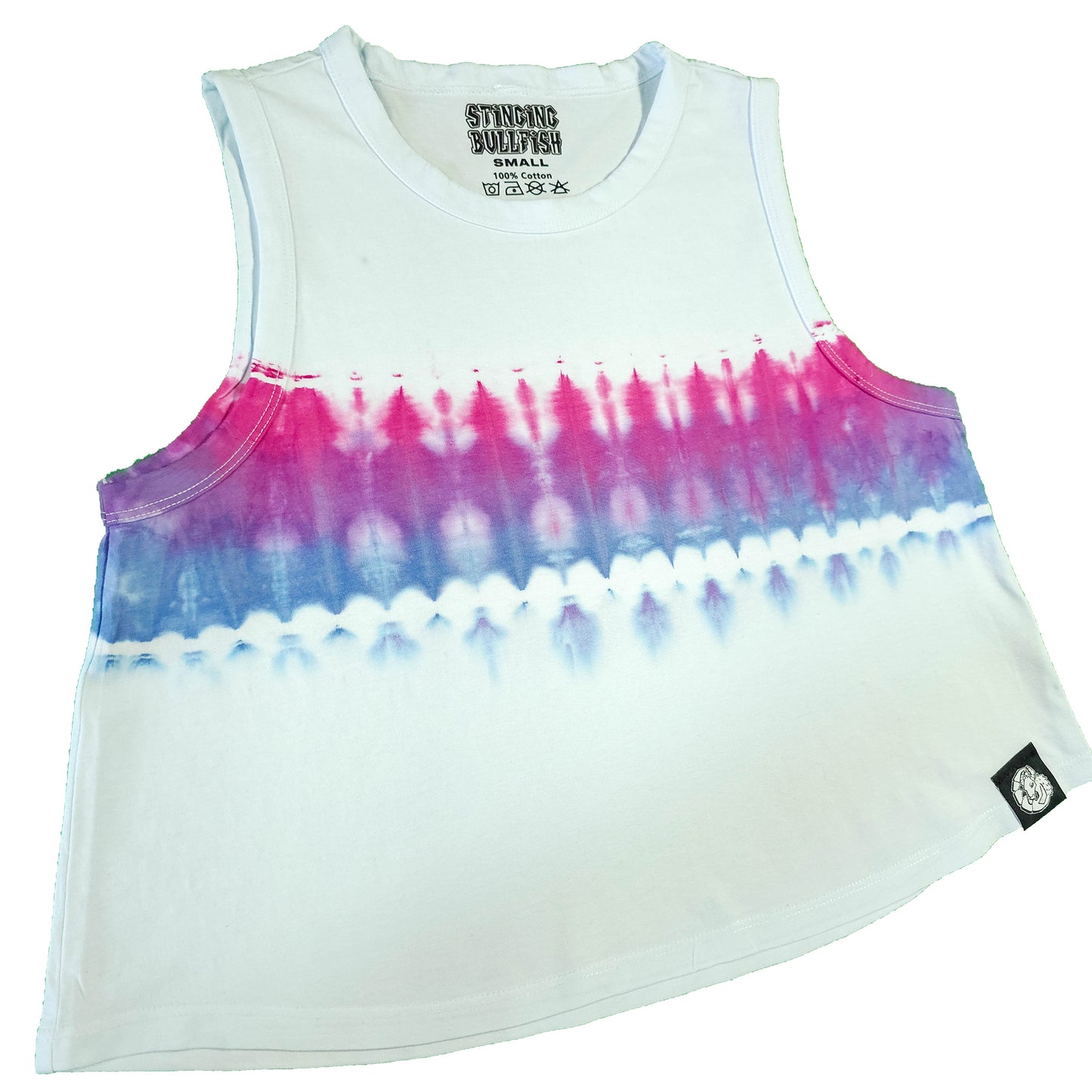 Bisexual Flag Tie Dye Vest