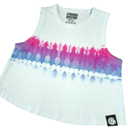 Bisexual Flag Tie Dye Vest